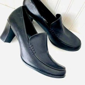 Franco Sarto Nolan Black Tailored Slip-on Pumps